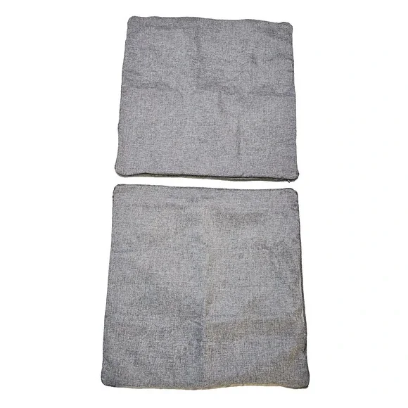 Croscill Akita Euro Pillow Shams Square Set of 2 Embroidered Tweed Retired Print